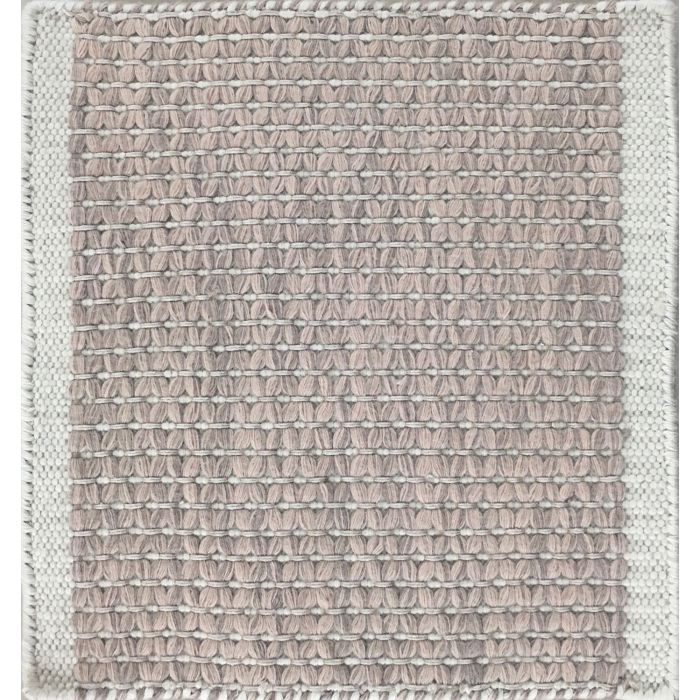 Rugsville Dante Modern Geometric Beige Handmade Flat Weave Wool Rug 240 x 240 cm